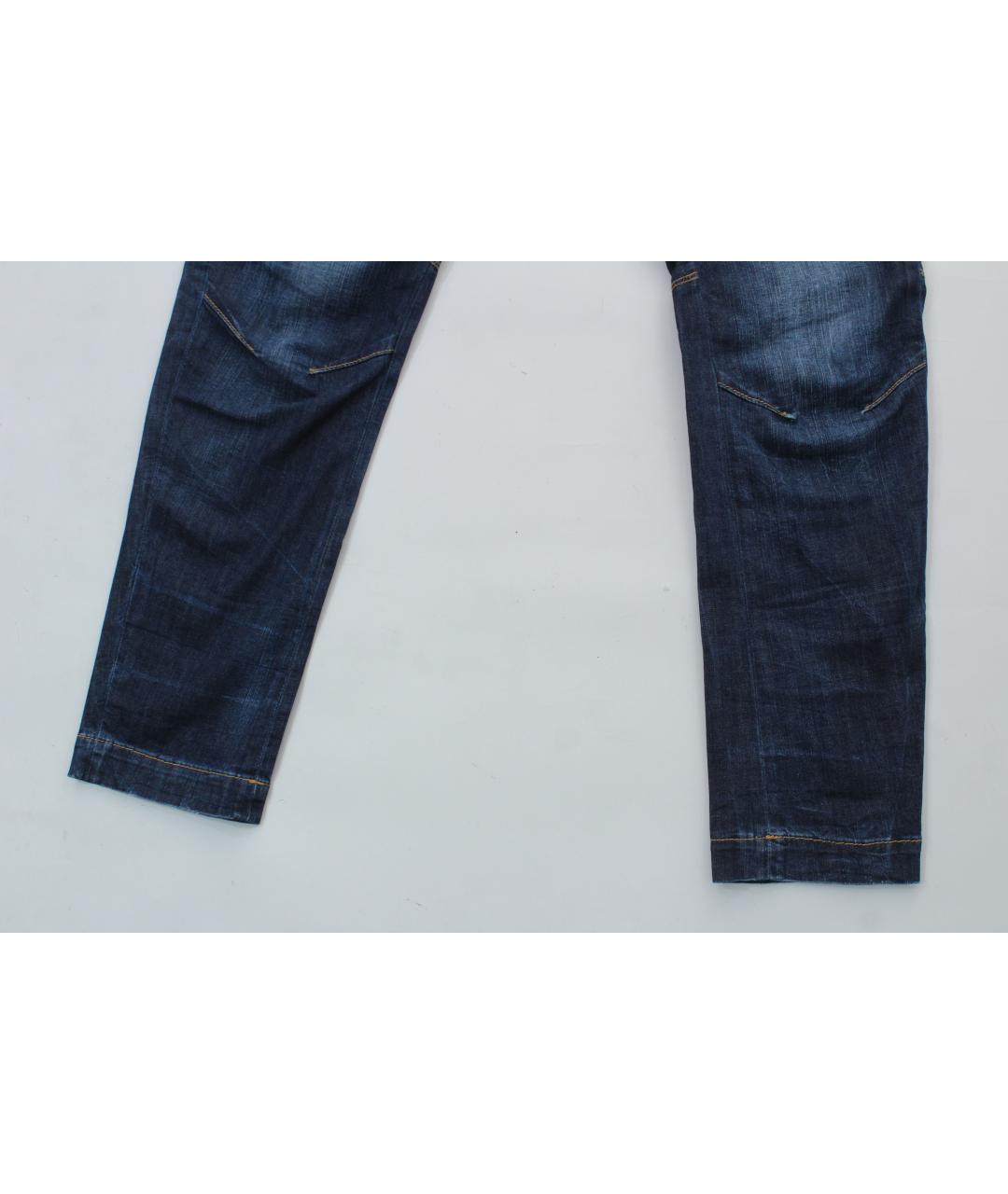 DSQUARED2 Синие хлопко-эластановые джинсы скинни, фото 5