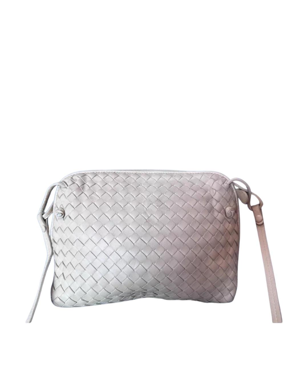 BOTTEGA VENETA Бежевая кожаная сумка с короткими ручками, фото 1