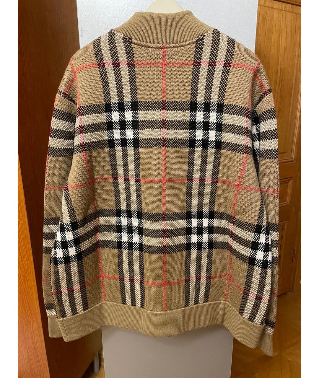 BURBERRY Коричневый шерстяной кардиган, фото 3