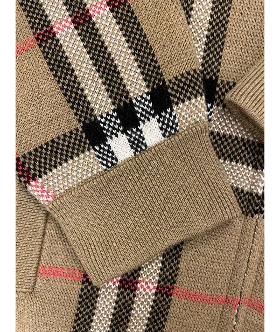 BURBERRY Коричневый шерстяной кардиган, фото 4