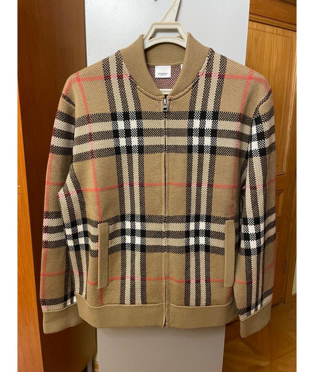 BURBERRY Коричневый шерстяной кардиган, фото 6
