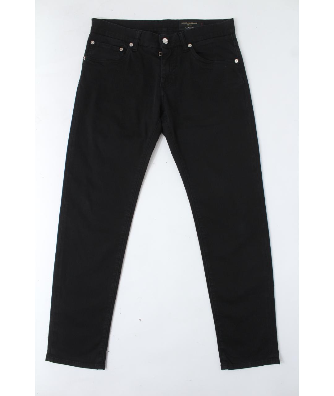 DOLCE&GABBANA Черные хлопко-эластановые джинсы скинни, фото 2