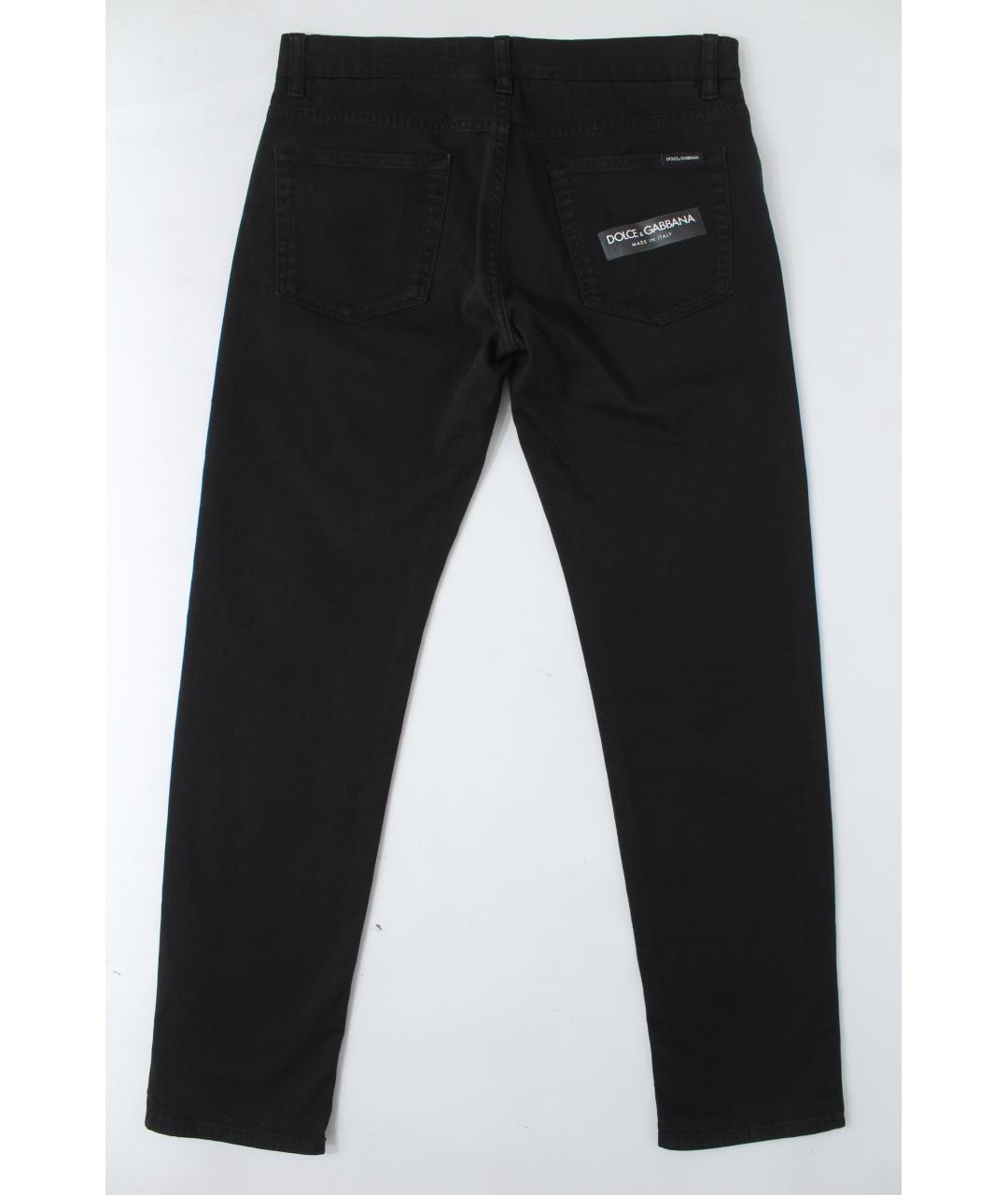 DOLCE&GABBANA Черные хлопко-эластановые джинсы скинни, фото 3