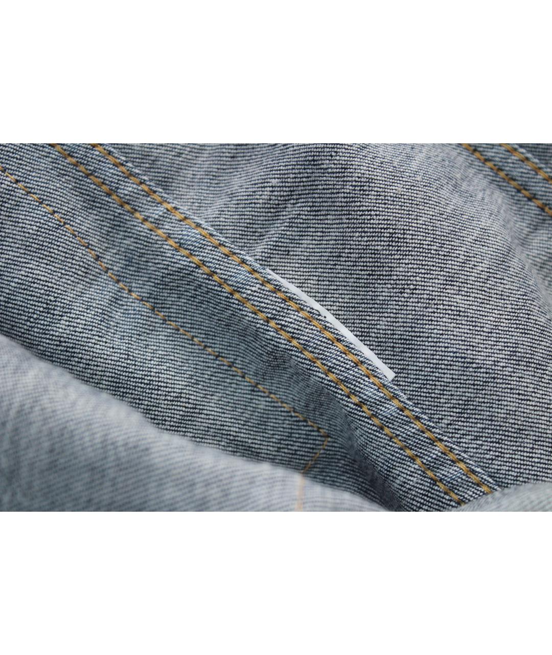 DSQUARED2 Синяя хлопко-эластановая жилетка, фото 9