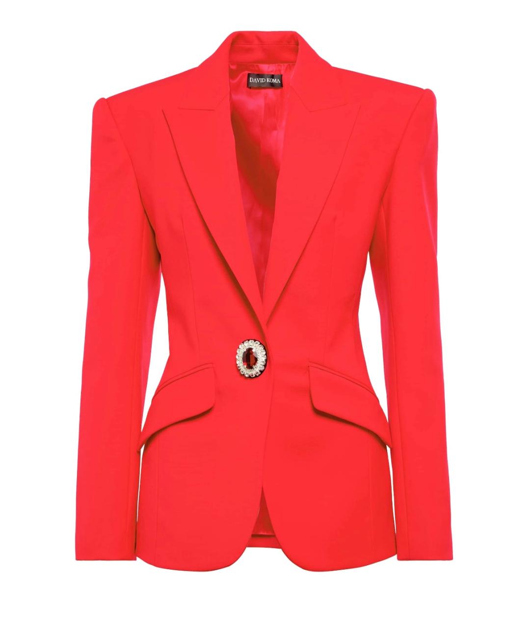 DAVID KOMA Красный жакет/пиджак, фото 1