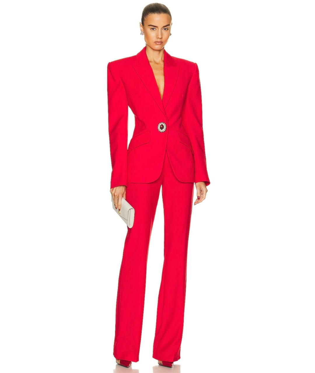 DAVID KOMA Красный жакет/пиджак, фото 5