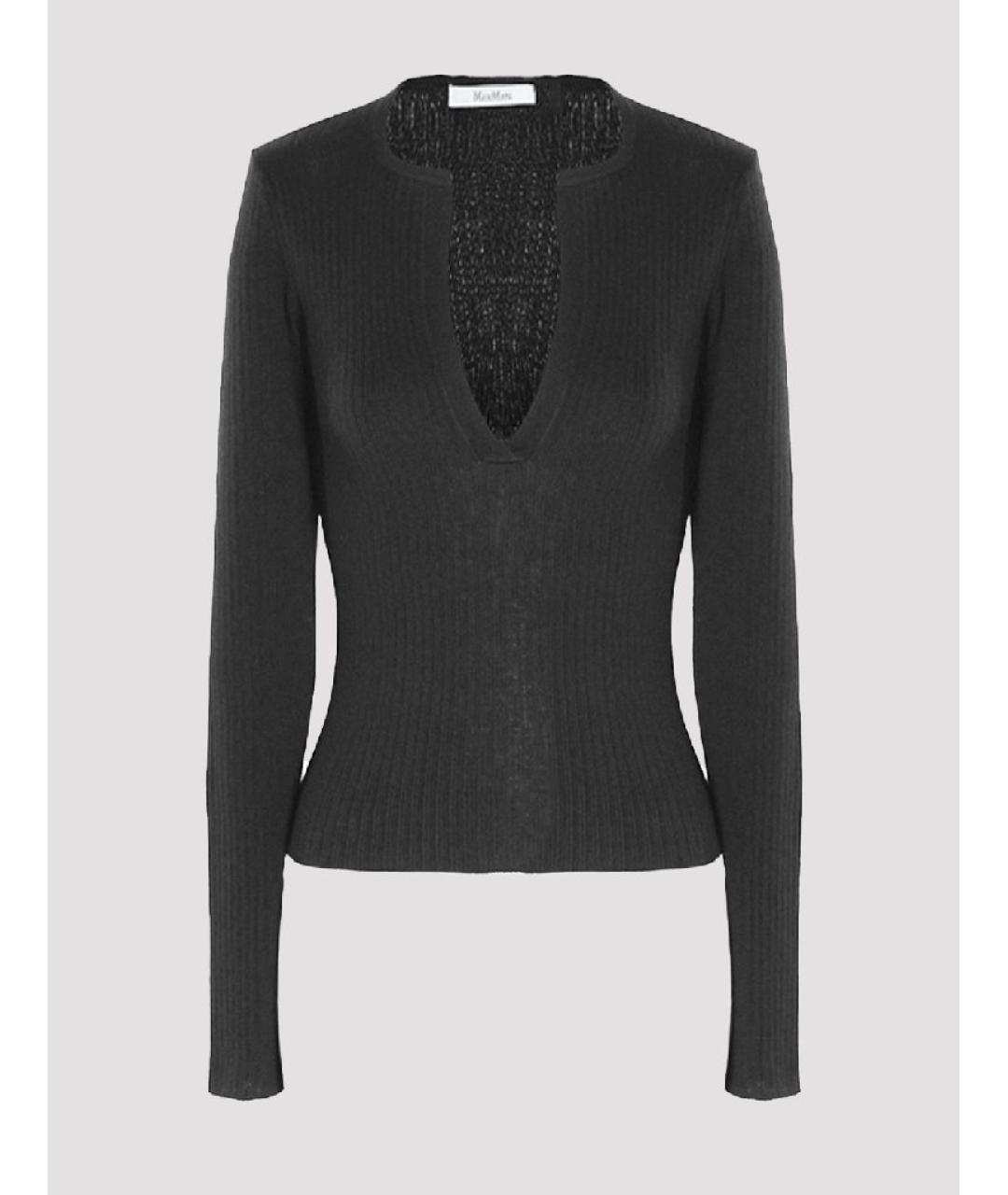 MAX MARA Черный кашемировый джемпер / свитер, фото 6
