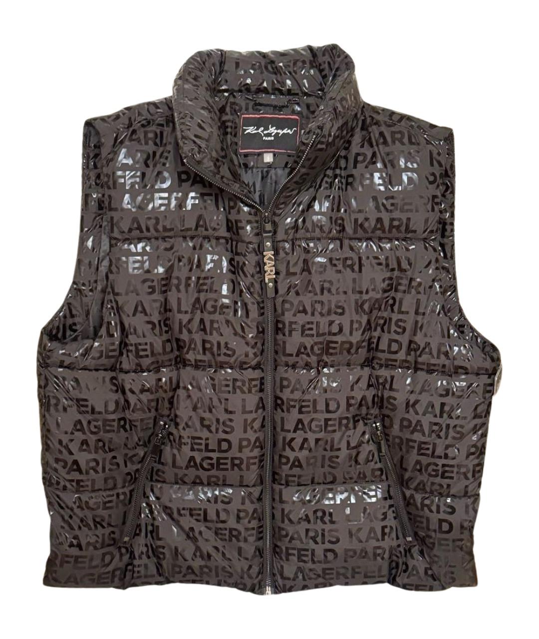KARL LAGERFELD Черный полиэстеровый жилет, фото 1