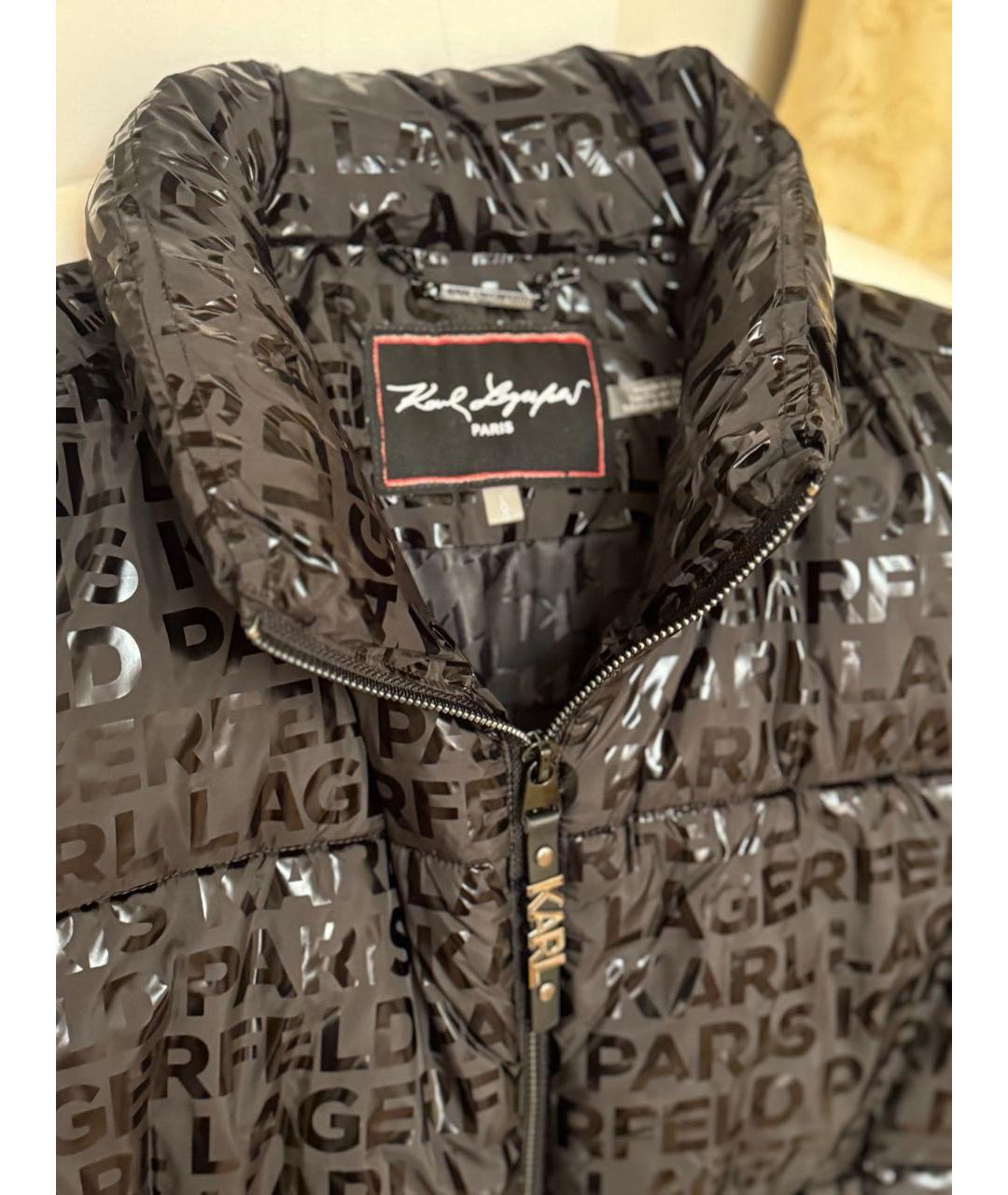 KARL LAGERFELD Черный полиэстеровый жилет, фото 3