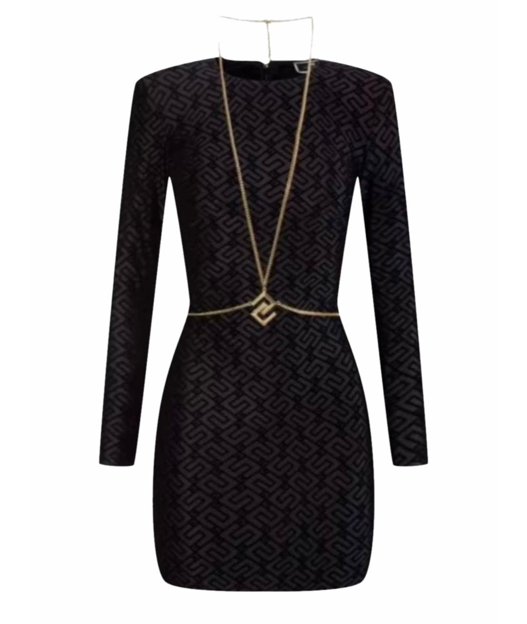 ELISABETTA FRANCHI Черное коктейльное платье, фото 1