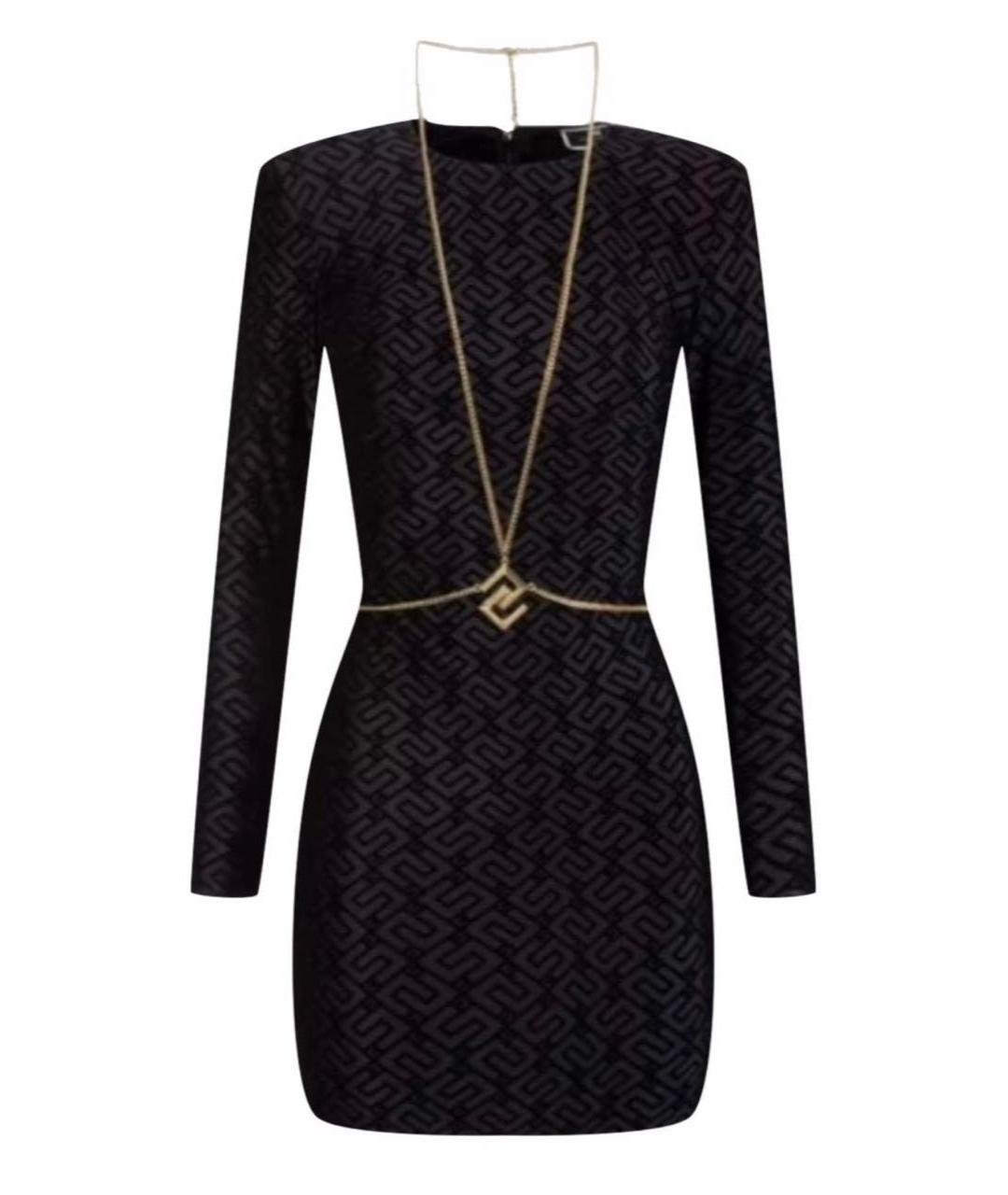 ELISABETTA FRANCHI Черное коктейльное платье, фото 5