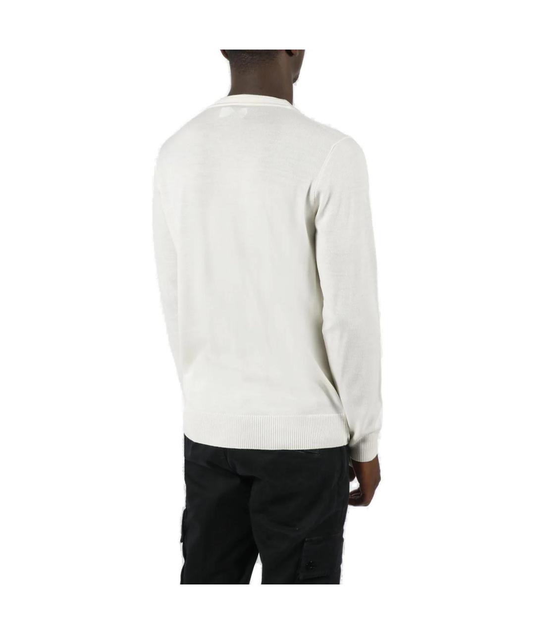 STONE ISLAND Белый шерстяной джемпер / свитер, фото 5