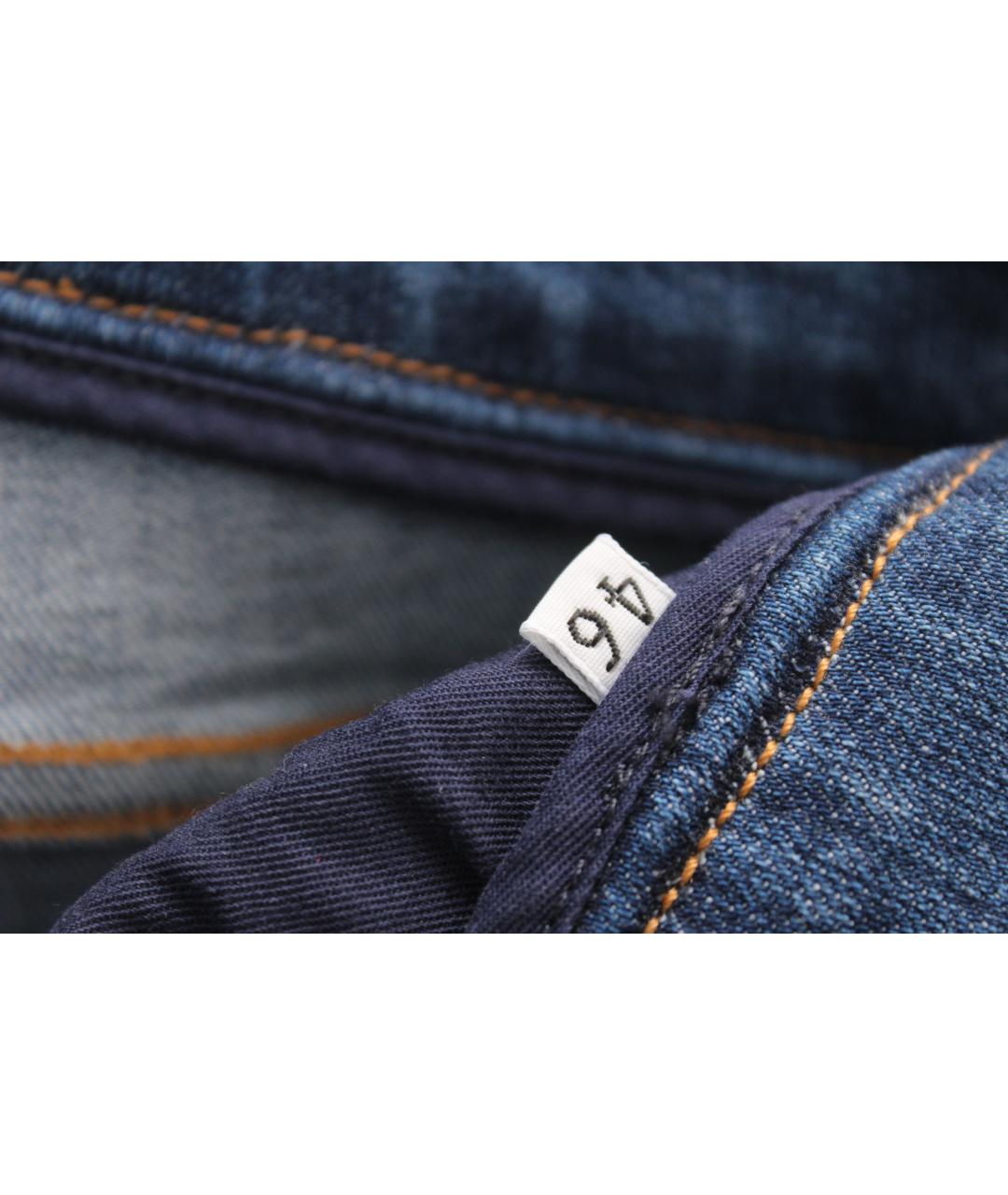 DOLCE&GABBANA Голубые хлопко-эластановые джинсы скинни, фото 9