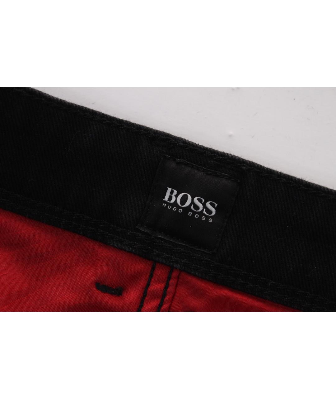 HUGO BOSS Черные хлопко-эластановые джинсы скинни, фото 6