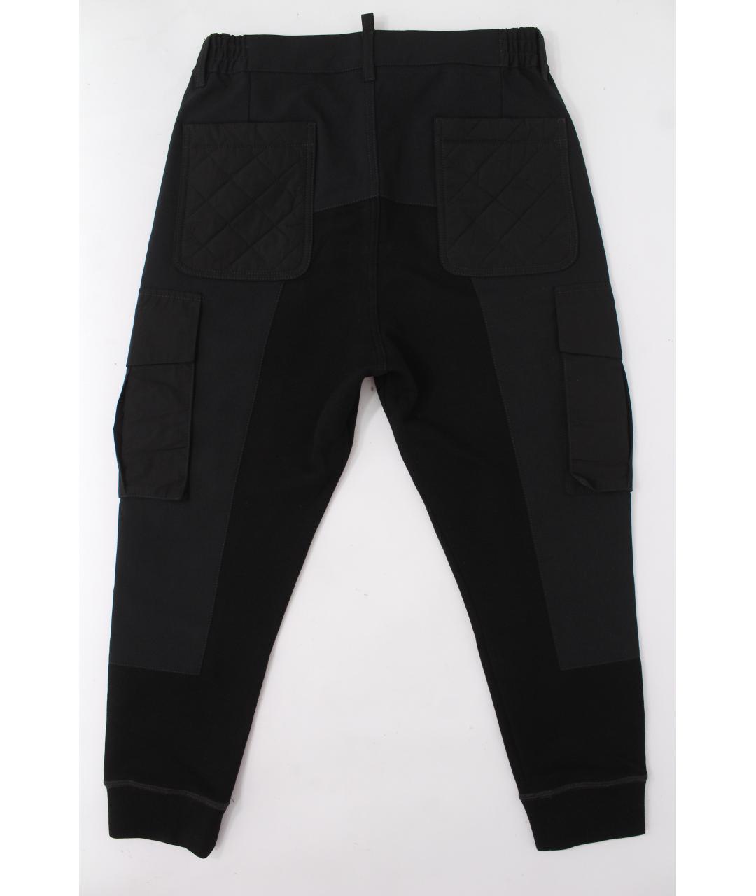 DSQUARED2 Черные шерстяные повседневные брюки, фото 4