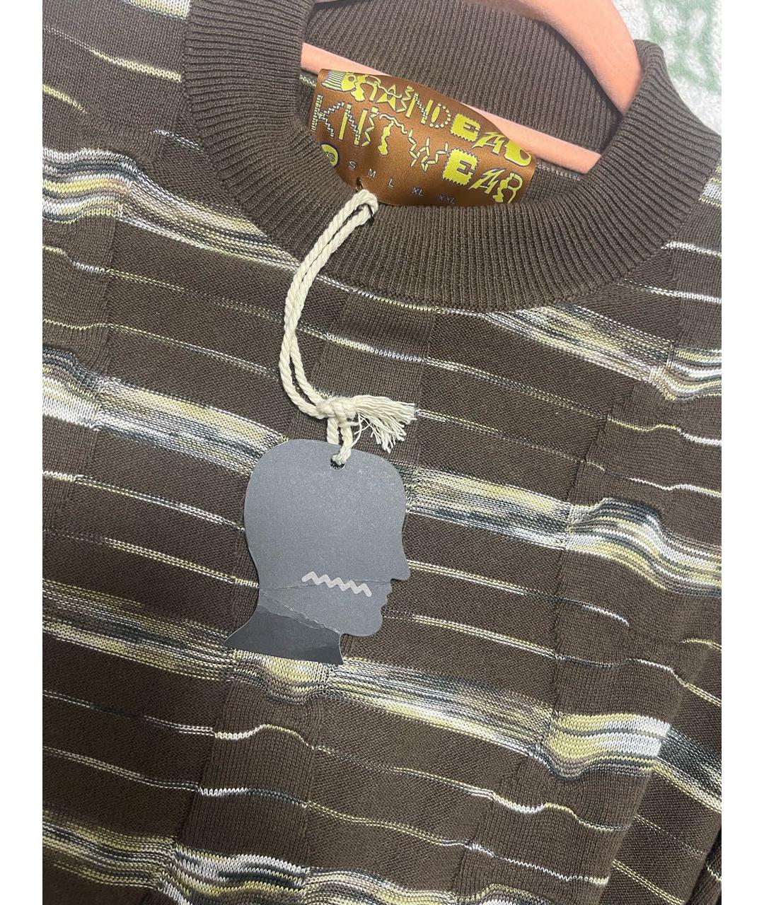 Brain Dead Коричневый хлопковый джемпер / свитер, фото 4