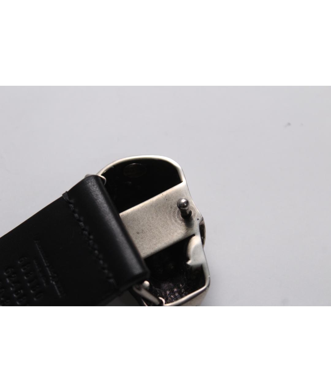 ALEXANDER MCQUEEN Черный кожаный ремень, фото 7