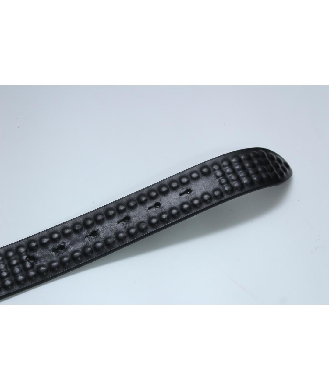 ALEXANDER MCQUEEN Черный кожаный ремень, фото 5