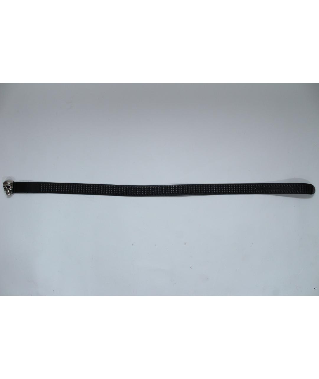 ALEXANDER MCQUEEN Черный кожаный ремень, фото 9