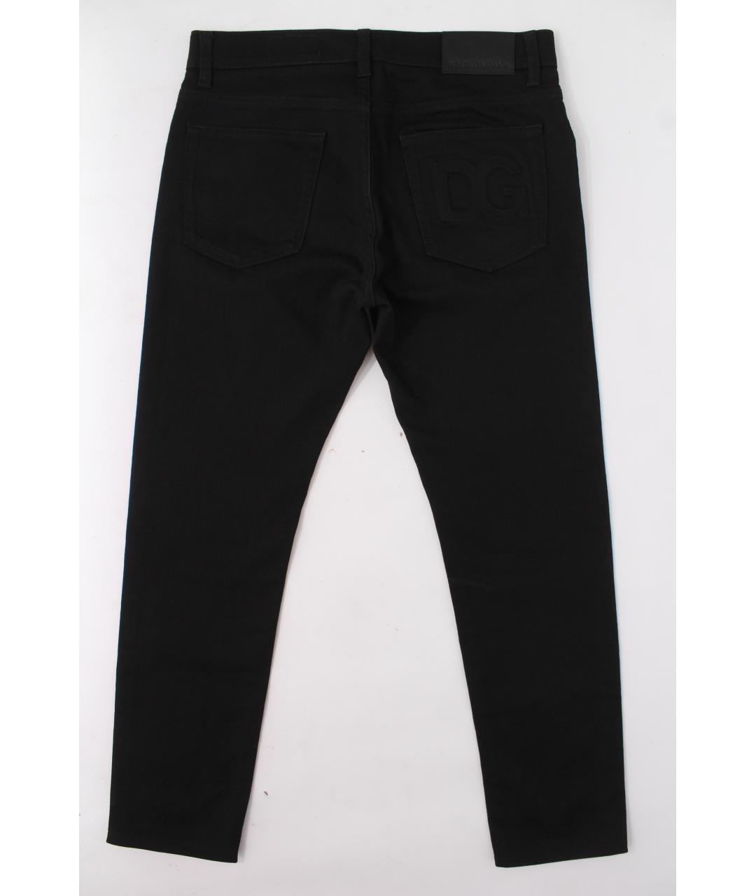 DOLCE&GABBANA Черные хлопко-эластановые джинсы скинни, фото 6