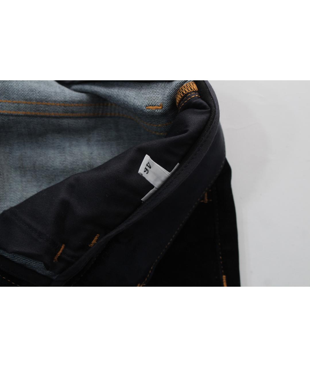 DOLCE&GABBANA Темно-синие хлопко-эластановые джинсы скинни, фото 9