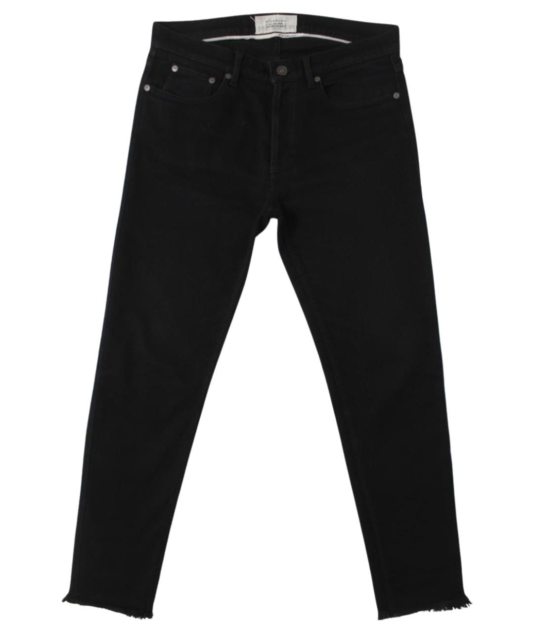 GIVENCHY Черные хлопко-эластановые джинсы скинни, фото 1