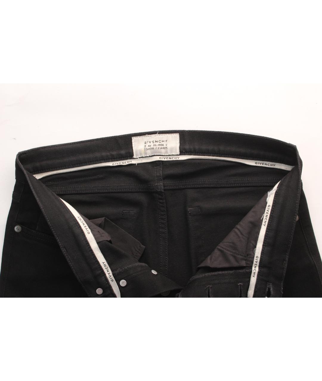 GIVENCHY Черные хлопко-эластановые джинсы скинни, фото 7