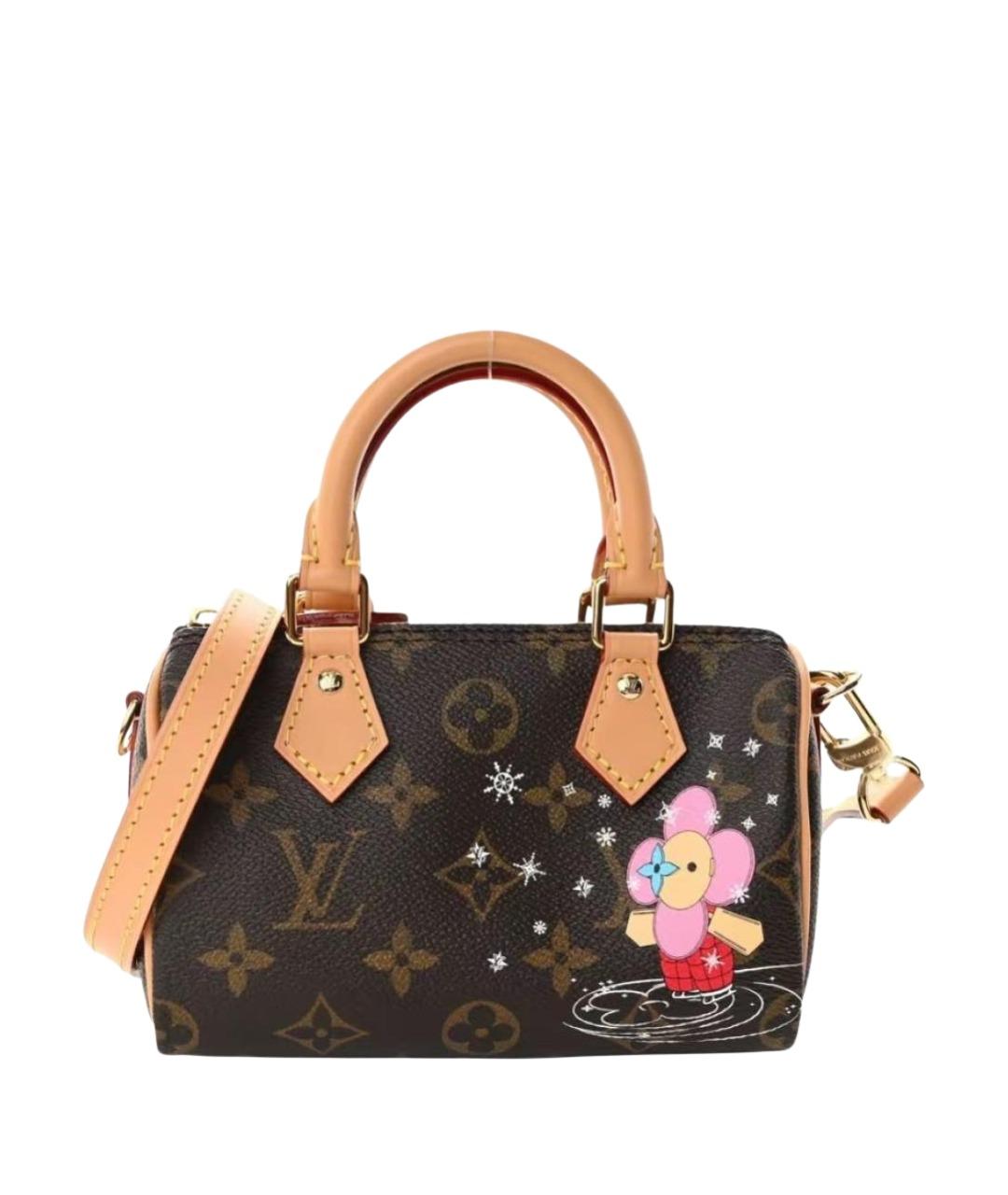 LOUIS VUITTON Коричневая сумка с короткими ручками, фото 1