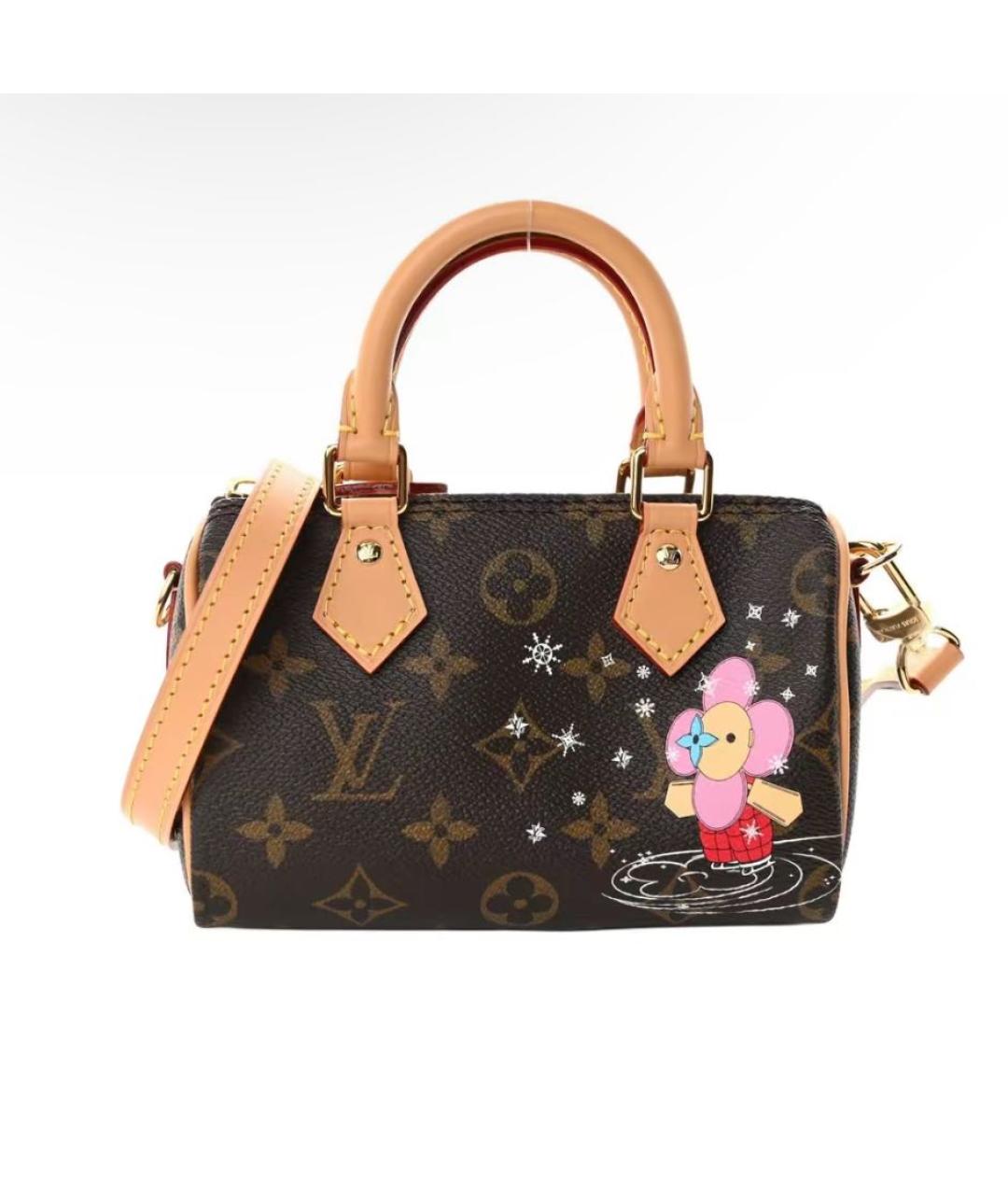 LOUIS VUITTON Коричневая сумка с короткими ручками, фото 4