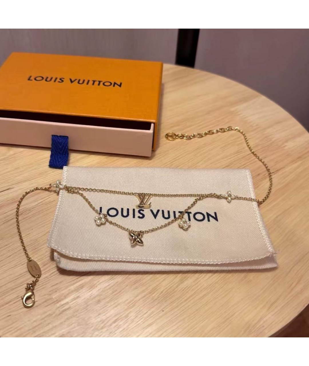 LOUIS VUITTON Золотое колье, фото 3