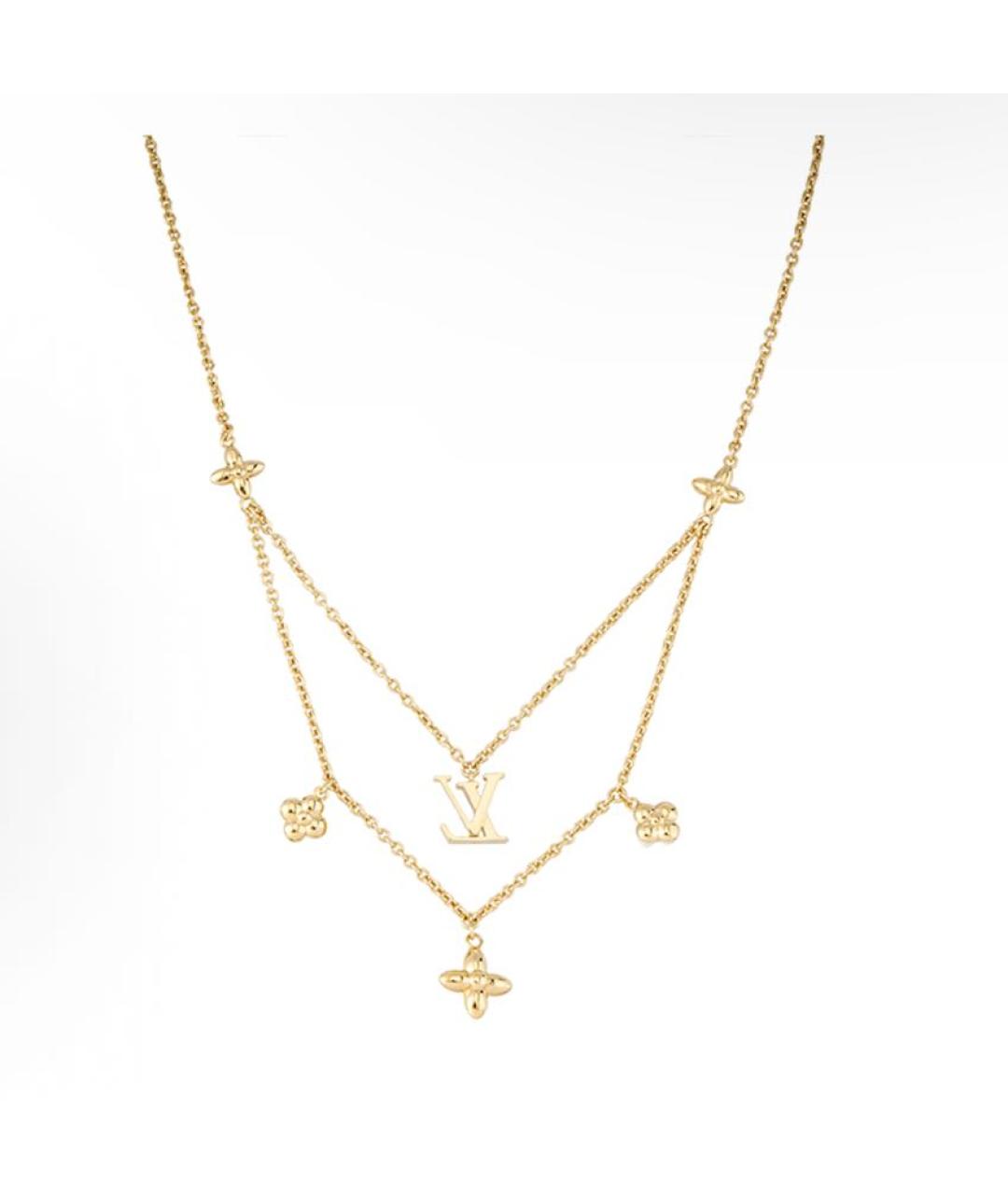 LOUIS VUITTON Золотое колье, фото 2