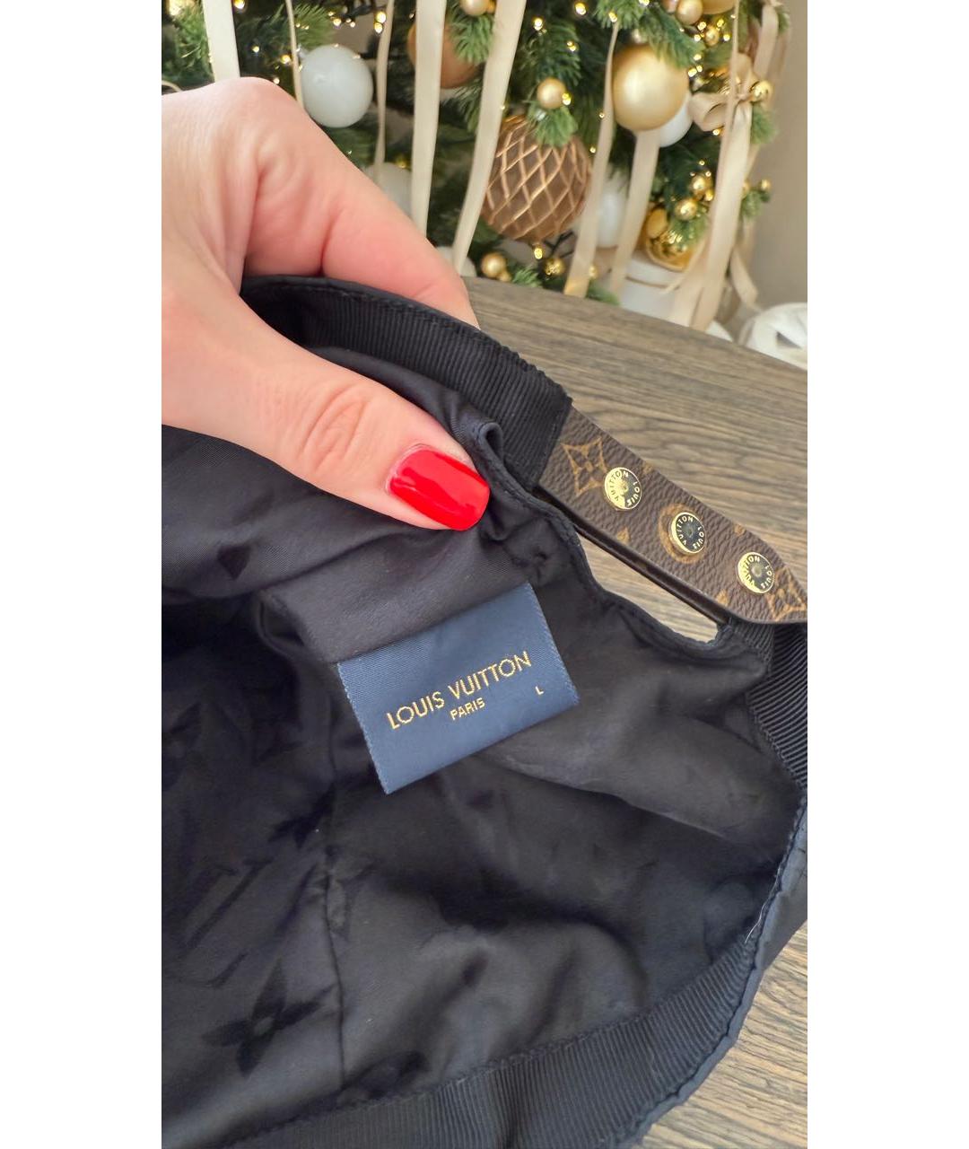 LOUIS VUITTON Черная синтетическая кепка, фото 6