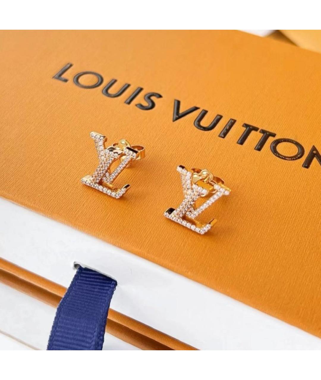 LOUIS VUITTON Золотые серьги, фото 4