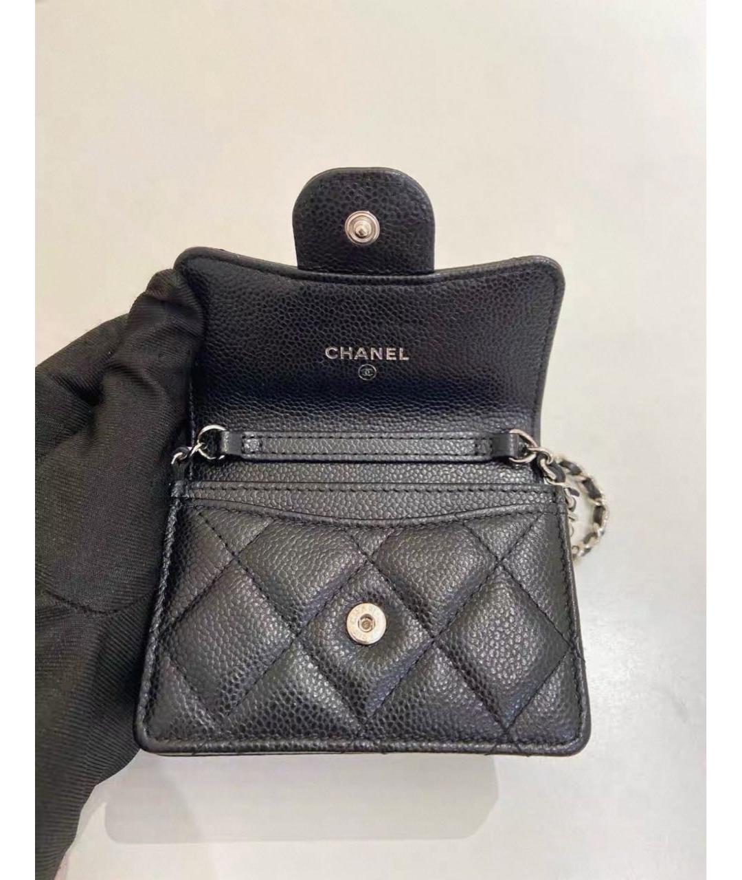 CHANEL Черный кошелек, фото 4