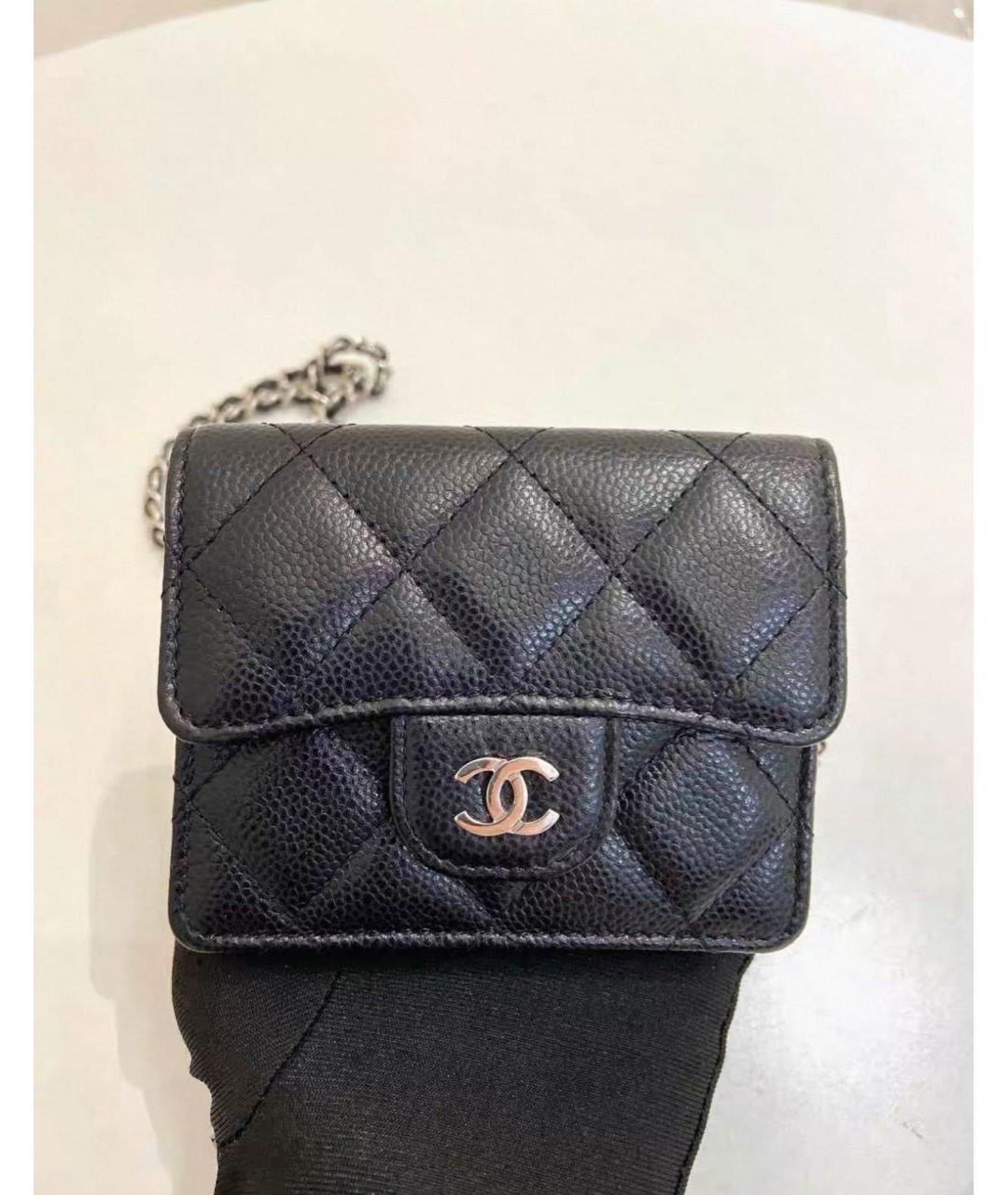CHANEL Черный кошелек, фото 2