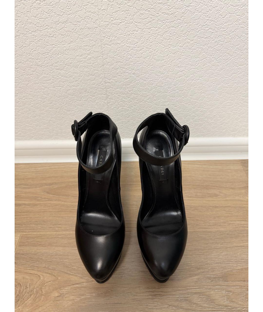 CASADEI Черные кожаные туфли, фото 2