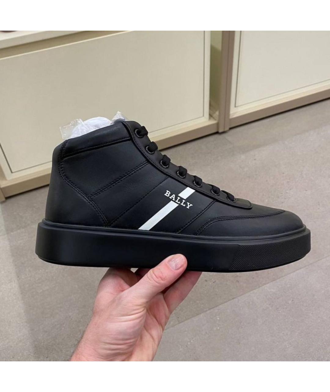 BALLY Черные кожаные высокие ботинки, фото 2