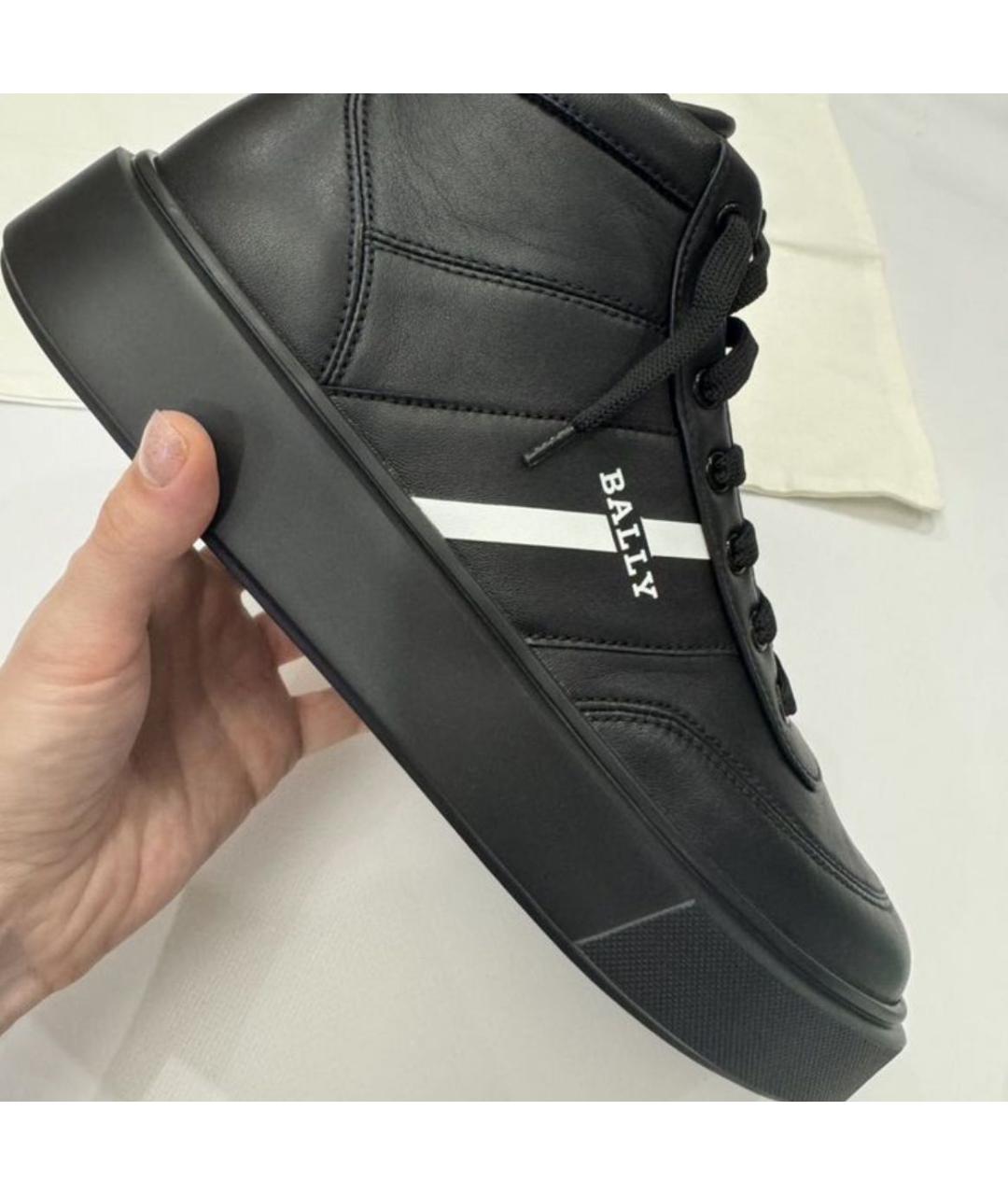 BALLY Черные кожаные высокие ботинки, фото 4