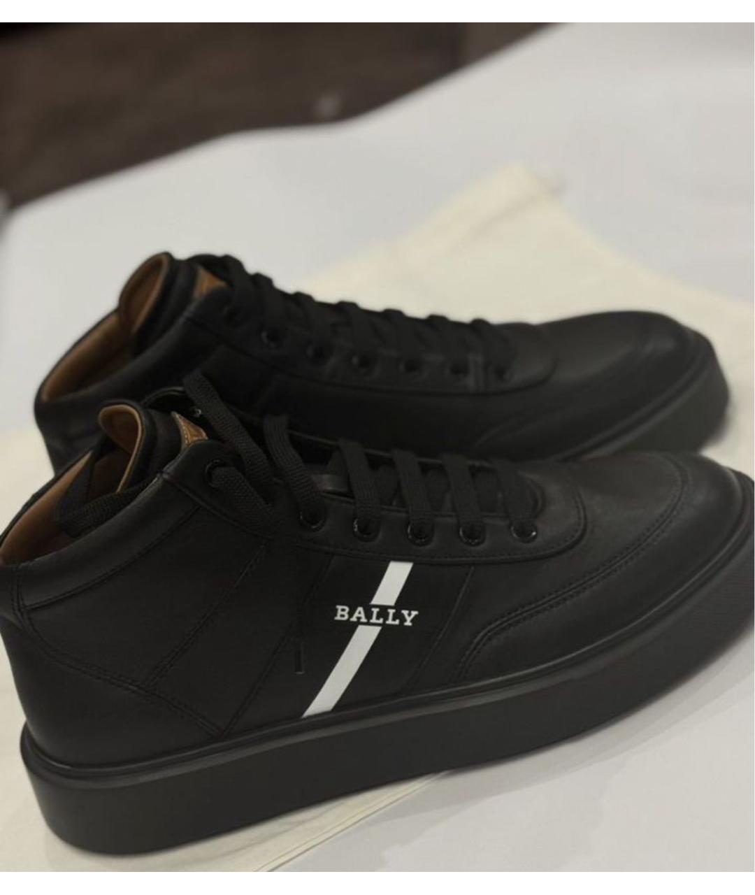 BALLY Черные кожаные высокие ботинки, фото 3