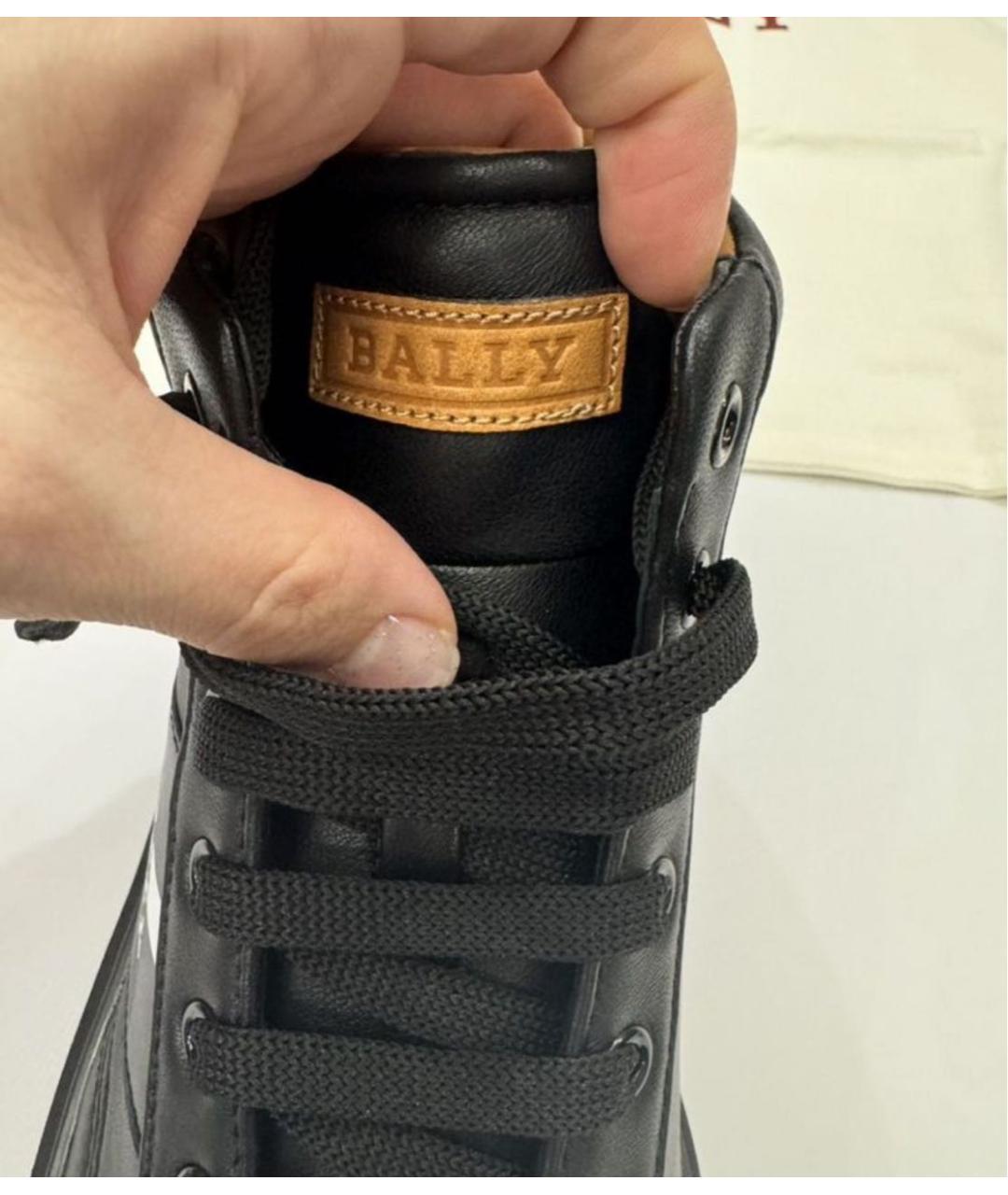 BALLY Черные кожаные высокие ботинки, фото 5