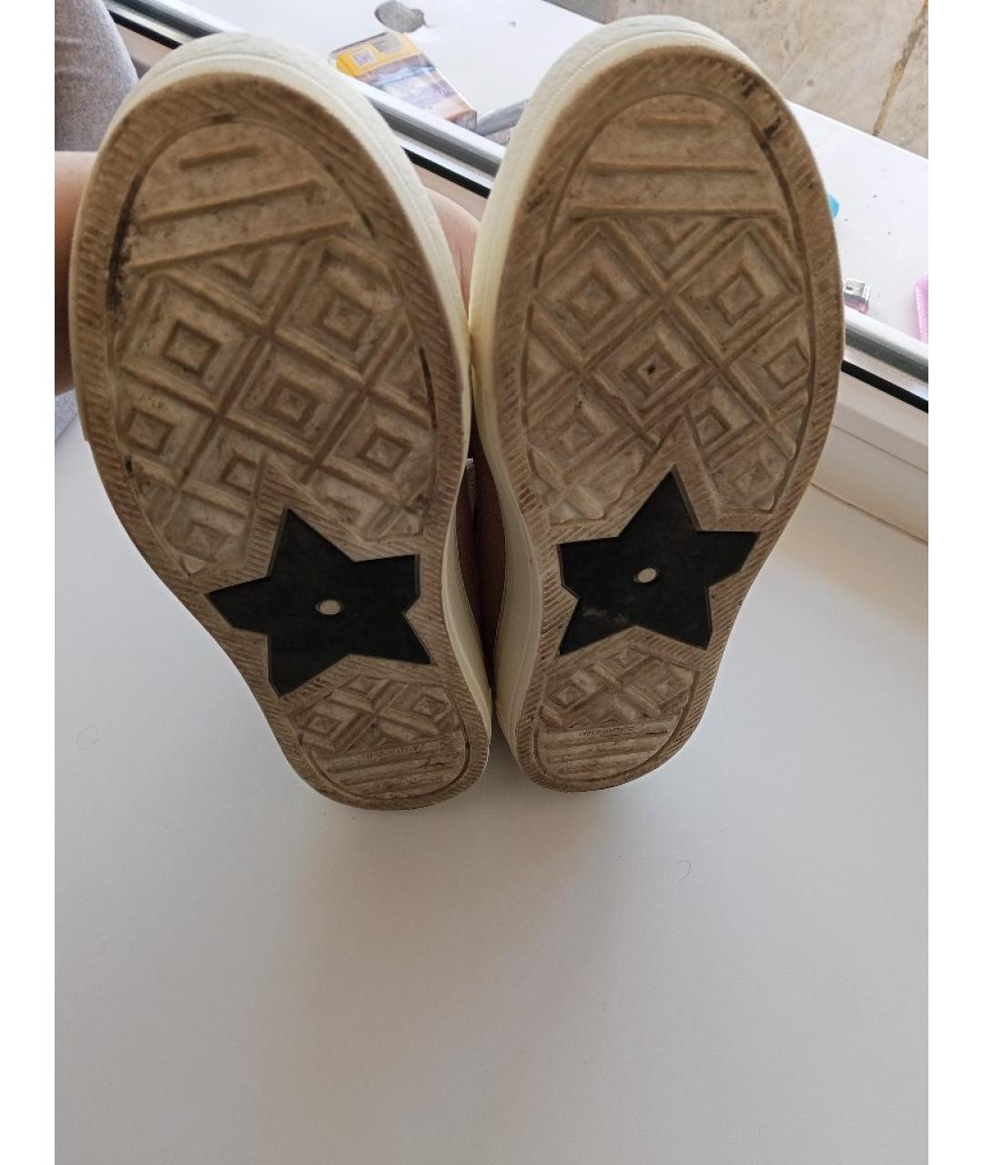 CHRISTIAN DIOR Горчичные текстильные кеды, фото 6