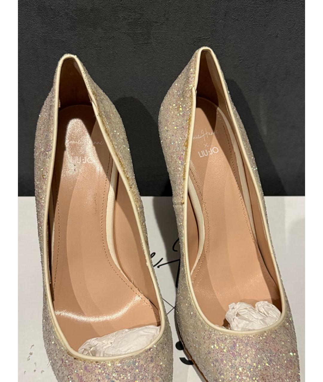 LIU JO Бежевые текстильные туфли, фото 3