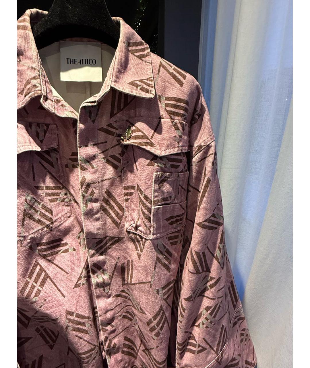 THE ATTICO Розовое деним платье, фото 3