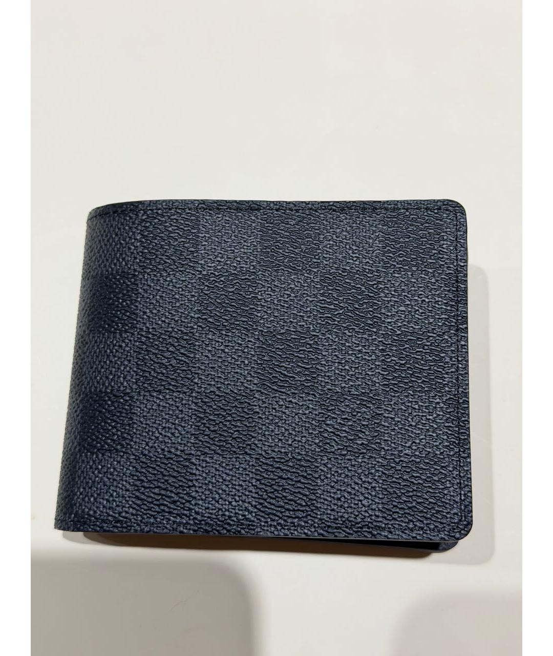 LOUIS VUITTON Темно-синий кошелек из искусственной кожи, фото 7