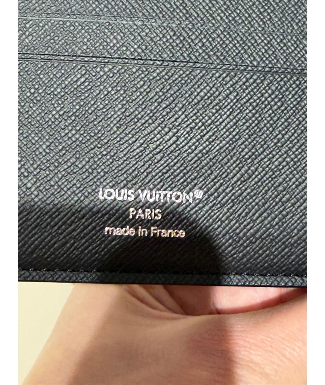 LOUIS VUITTON Темно-синий кошелек из искусственной кожи, фото 5