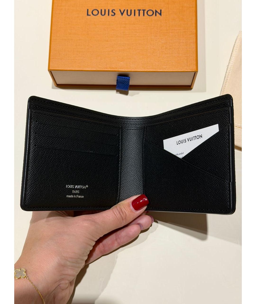 LOUIS VUITTON Темно-синий кошелек из искусственной кожи, фото 4