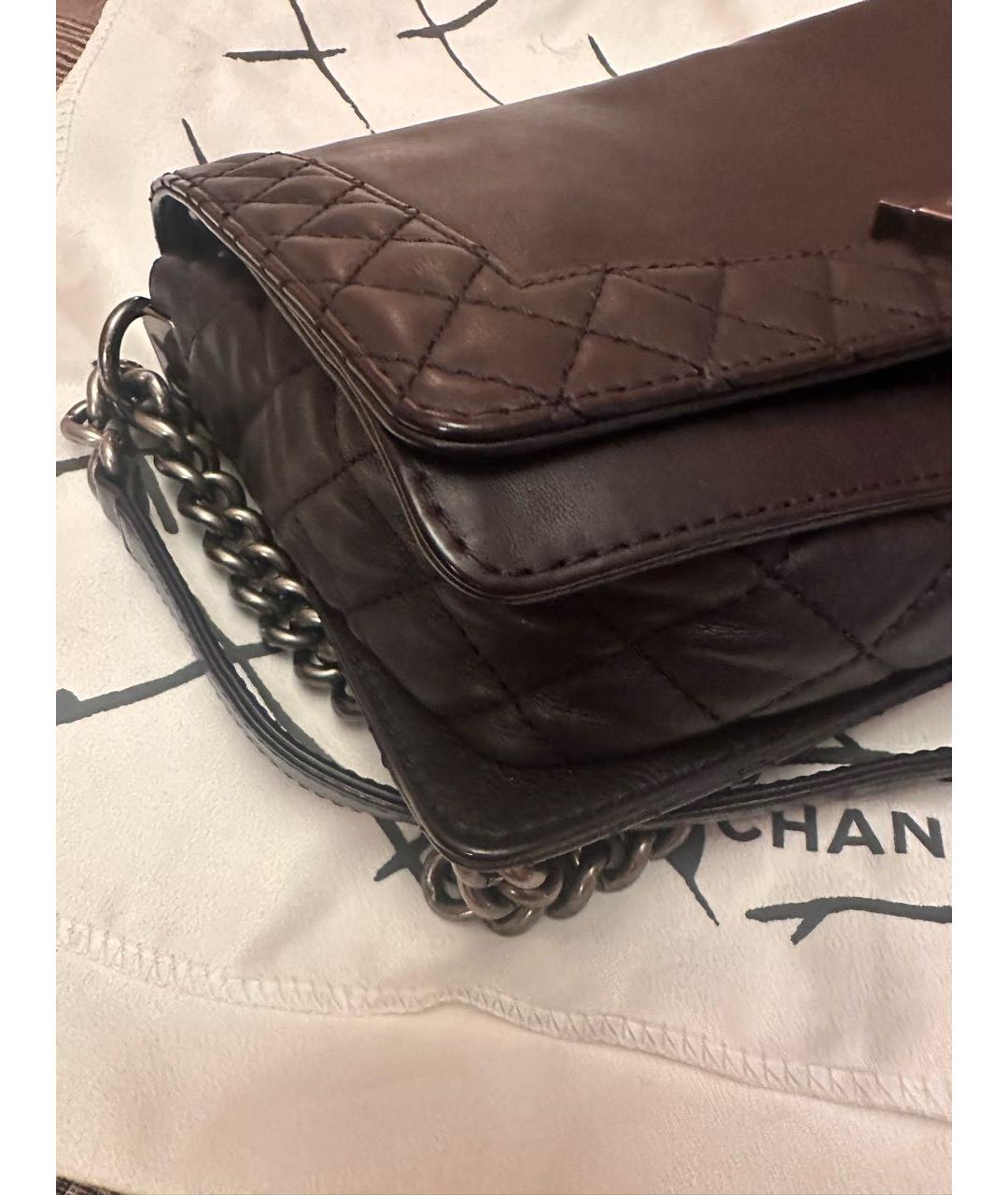 CHANEL Черная кожаная сумка через плечо, фото 3