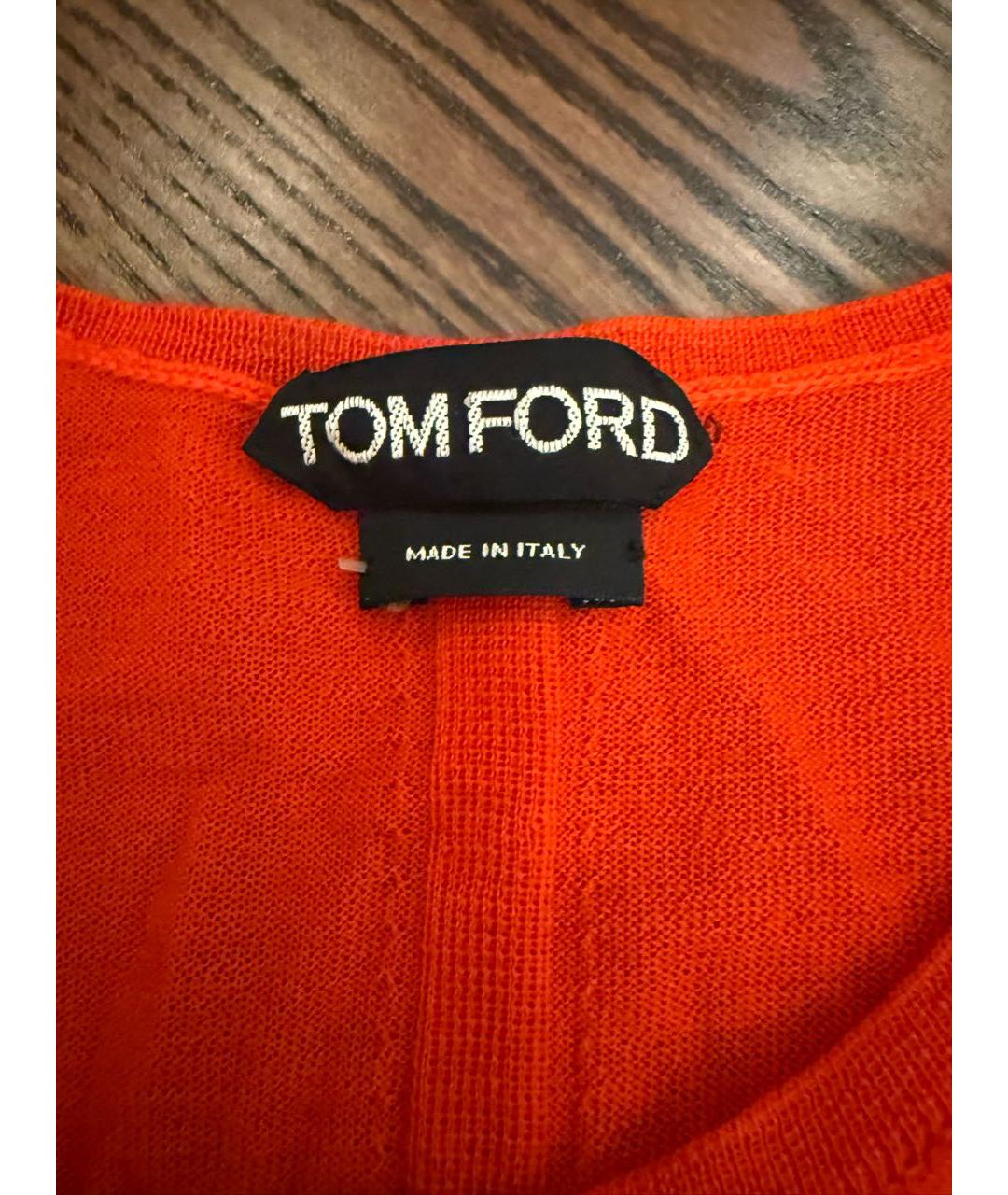 TOM FORD Оранжевый кашемировый кардиган, фото 2