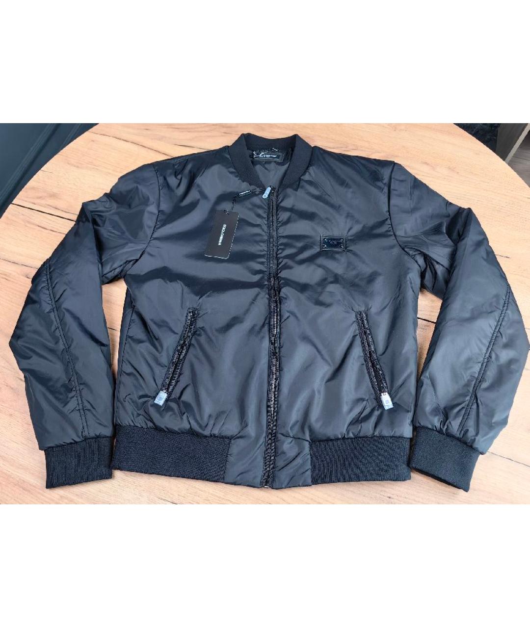 DOLCE&GABBANA Черная полиамидовая куртка, фото 9