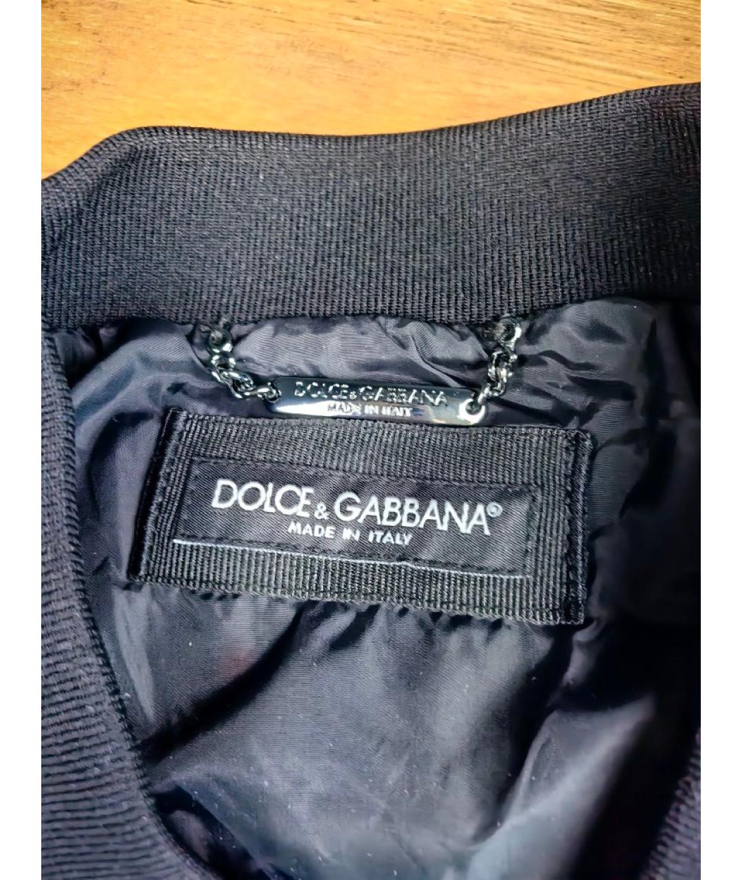 DOLCE&GABBANA Черная полиамидовая куртка, фото 4